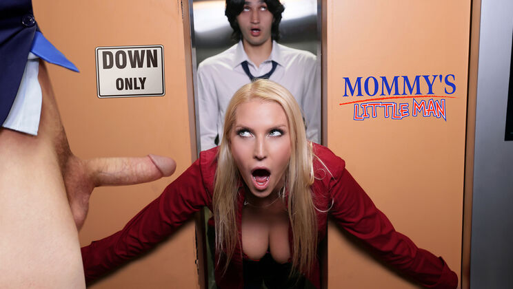 [Mommy’sLittleMan] - Double Penetrated in a Stuck Elevator